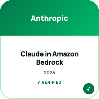 Claude in Amazon Bedrock badge