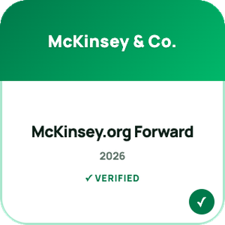 McKinsey.org Forward Program badge