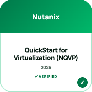 QuickStart for Virtualization Professionals (NQVP) badge