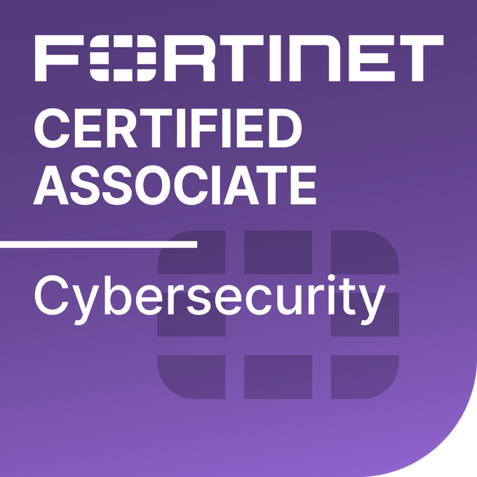 Fortinet Certified Associate - Cybersecurity badge